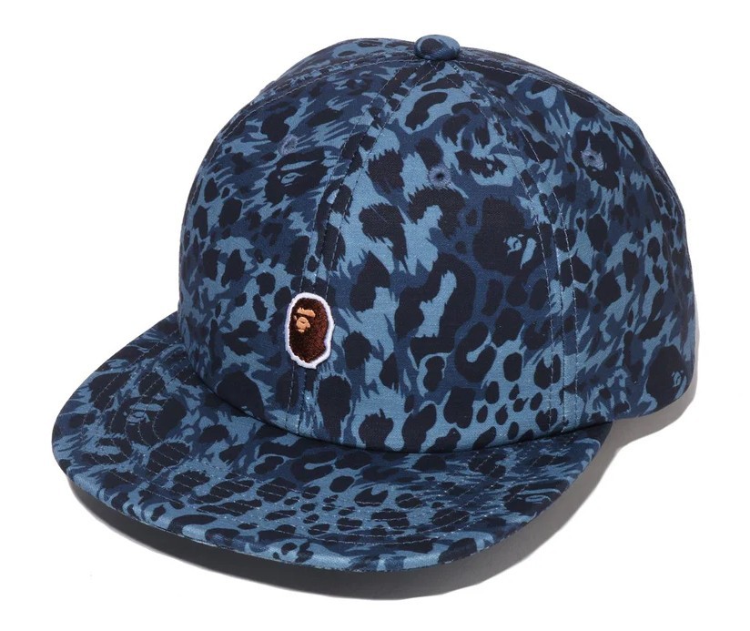 A BATHING APE Men's Goods WILD LEOPARD PATTERN ONE POINT CAP
