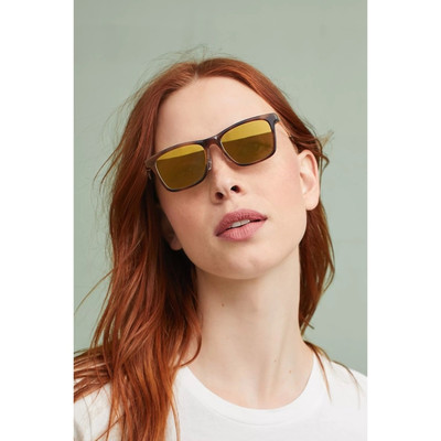 Anthropologie x Haze Bruno Square Mirror Titanium Acetate Sunglasses