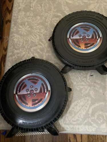 TWO VINTAGE 1968 MATTEL HOT WHEELS SUPER RALLY 24 CAR WHEEL STORAGE CASES (TWO)