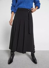 Skirt black pleated wrap skirt by Freemans size 10 BNWOT RRP £69