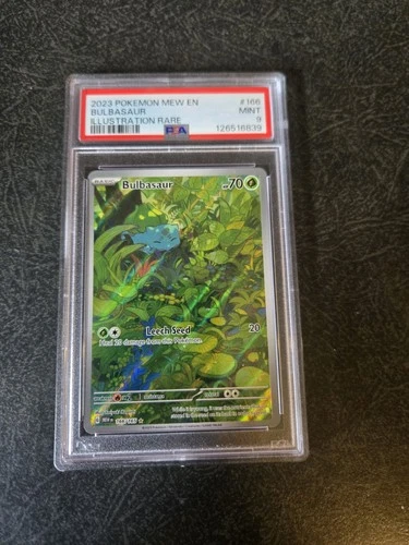 PSA 9 Bulbasaur 166/165 Illustration Rare Holo Pokémon TCG Scarlet & Violet 151