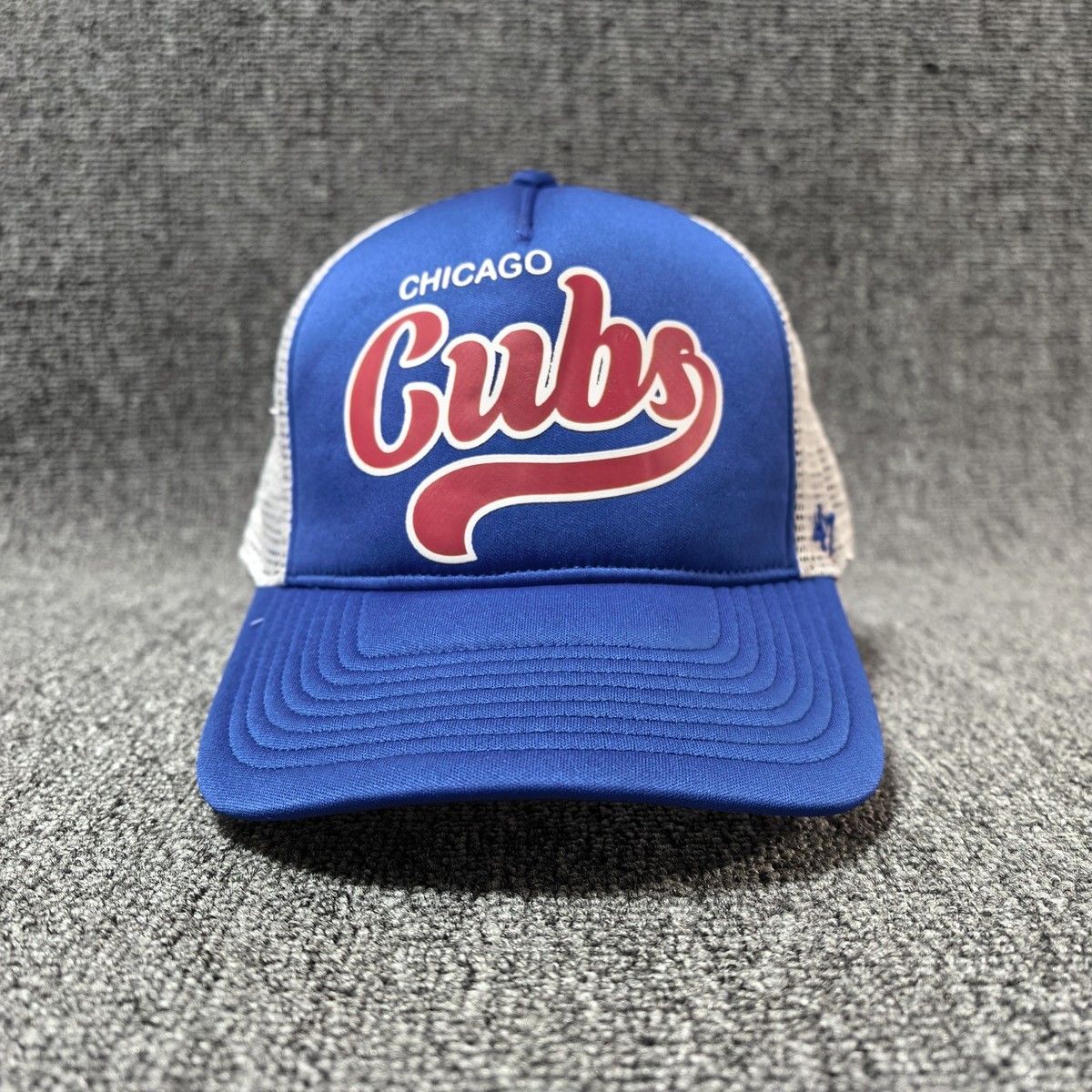 47 Brand Chicago Cubs Trucker Hat Snapback Cap Blue White
