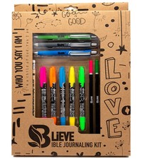 BLIEVE - Bible Journaling Kit With Gel 1 Count Pack of 24 , Brown 24pcs