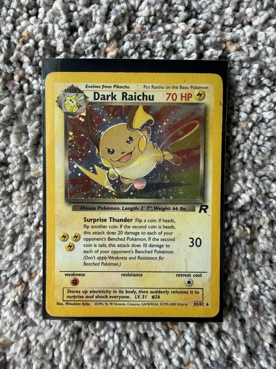PSA9 わるいライチュウ Dark Raichu Dark Raichu (Team Rocket 83) - Bulbapedia, the community-driven