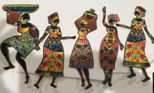 New! African Sunset Ladies -  Cute Iron On fabric appliques