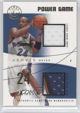 2003-04 Flair Final Edition Power Game Jerseys 22/24 Jarvis Hayes Dual Patch 0j6