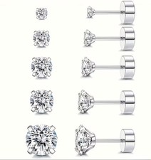 Hypoallergenic Flat Back Nickel free Stud Earring, Surgical Stainless Steel UK