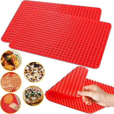 16''x11'' Silicone Baking Mat Non-Stick For Grilling Oven 2 Pack