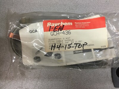 NEW NO BOX LOT OF 3 RAYCHEM 1.10''-2.25'' 36 LONG CABLE SHIELD GROUNDING CLAMP GCA