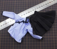 1:6 Student Tops Dress Skirt Clothes Fit 12inch Female PH HT Action Figure Doll