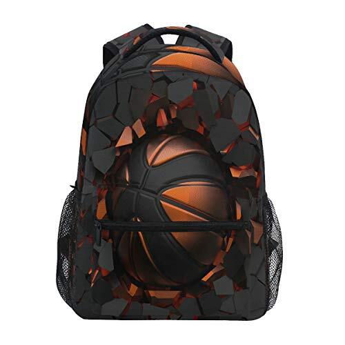 Waterproof Basketball Art School Backpack Large Capacity Shoulder Bag-image
