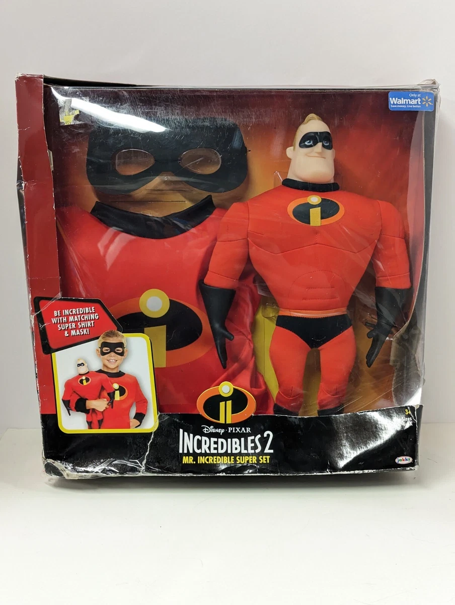 Disney Incredibles 2 Mr Incredible Super Set Costume Shirt Mask Doll Sz 4 6X