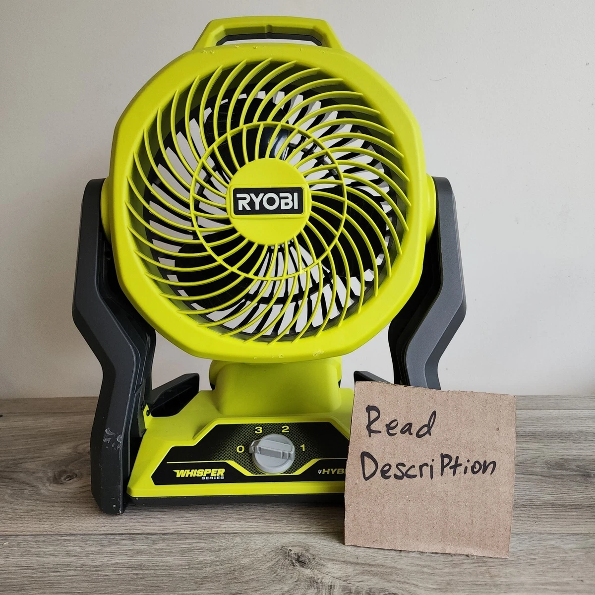 Ryobi hybrid portable fan outlet