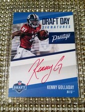 2017 Prestige Draft Day Signatures RED INK ❤️AUTOGRAPH Kenny Golladay RC #KG MNT