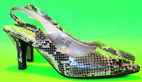 Reptile Print Slingback High Heels VERY 