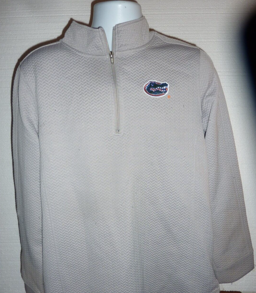 Florida Gators NCAA Crewneck Sweatshirt Gray Size XXL 1/4 Zip   C-19