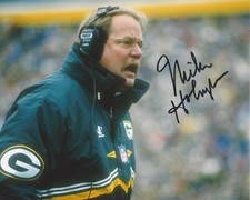 MIKE HOLMGREN - GREEN BAY PACKERS COACH - SIGNED AUTHENTIC 8x10 PHOTO B COA NFL
