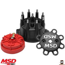 MSD 84317 Black Small Diameter Distributor Cap & Rotor Kit For MSD Distributors