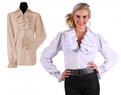 Steampunk Barock Rokoko Pirat Piraten Bluse Kostüm Kleid Gothic Piratin Hemd Hut