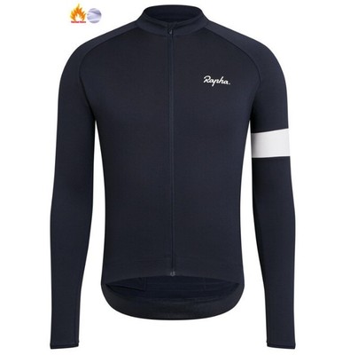 Herren Rennrad Trikot RAPHA Fahrrad Trikot Langarm Gepolstert Trägerhose