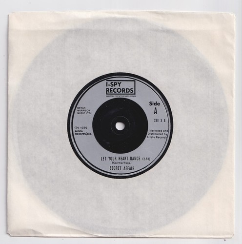 (AB740) Secret Affair, Let Your Heart Dance - 1979 - 7" vinyl