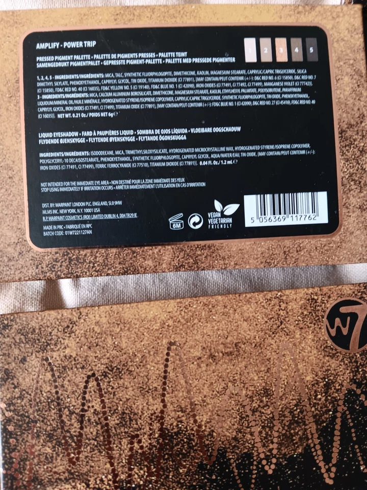 Lote de paleta de sombras W7 pigmento prensado amplificar drama ocular viagem de energia 0,21 oz - Imagem 4 de 4