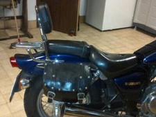 Schienalino cromato con cuscino e portapacchi Suzuki Marauder 125 250 sissybar