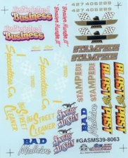 Slixx 8063 Gasser Mini Sheet #39 1/24 1/25 waterslide decal