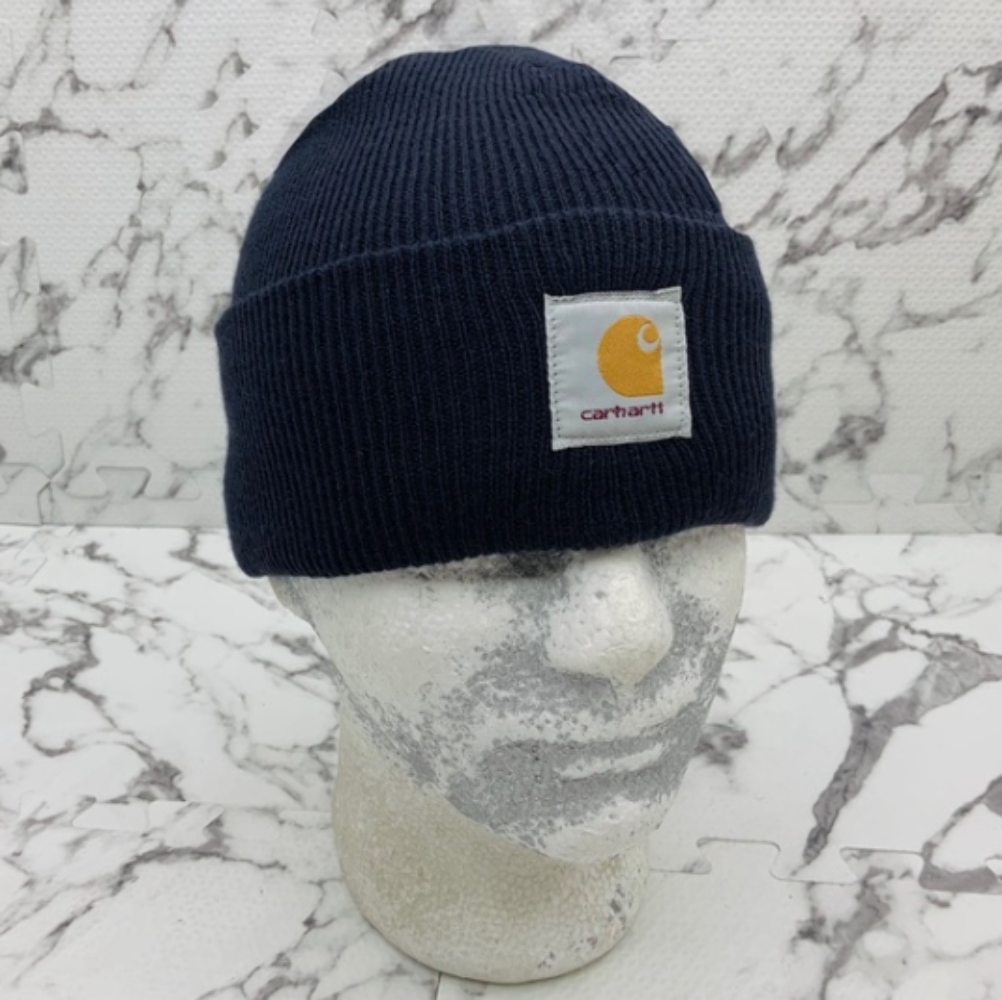 Men’s Carhartt Navy Blue Cuff Beanie New With Tags