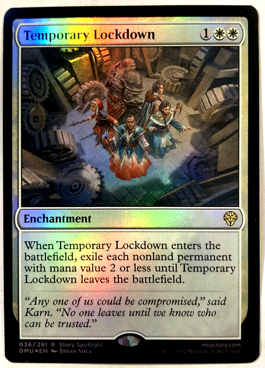 MTG Temporary Lockdown FOIL Dominaria United 036 NM | eBay
