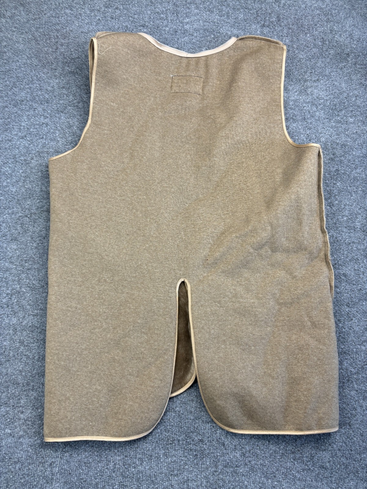 Vintage whaling Mfg Co Vest Men's 42 Red Brown Fleece Lined USA Zip In Liner