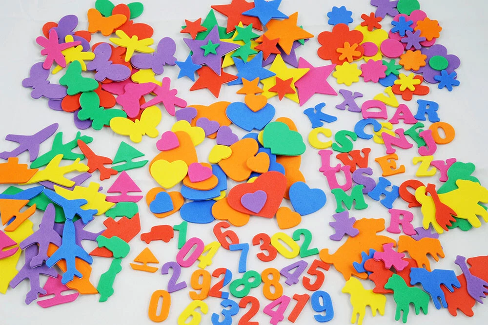 Moosgummi Teile selbstklebend 8 Sortimente ca. 365 Stück