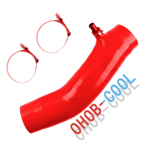 Red 4-PLY Silicone Air Intake Induction Hose For 2016-2023 Toyota Tacoma 3.5L V6