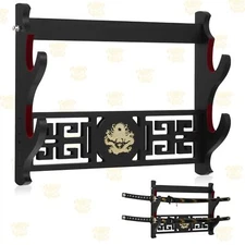 Katana Mount Sword Holder Stand Wall Mount Katana Samurai Sword Display Rack ...