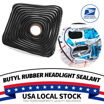 Car Headlight Windshield Reseal 4M Butyl Rubber Glue Trim Retrofit Sealant Strip