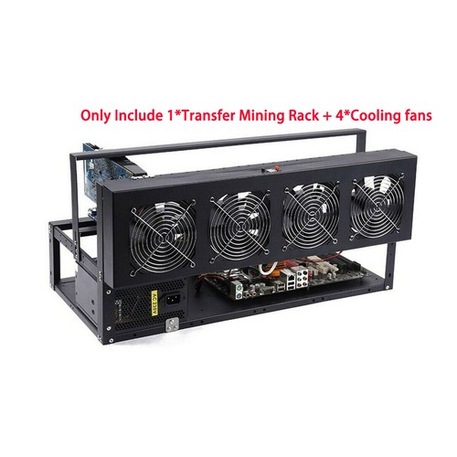Durable 6/8 GPU Mining Rig Aluminum 