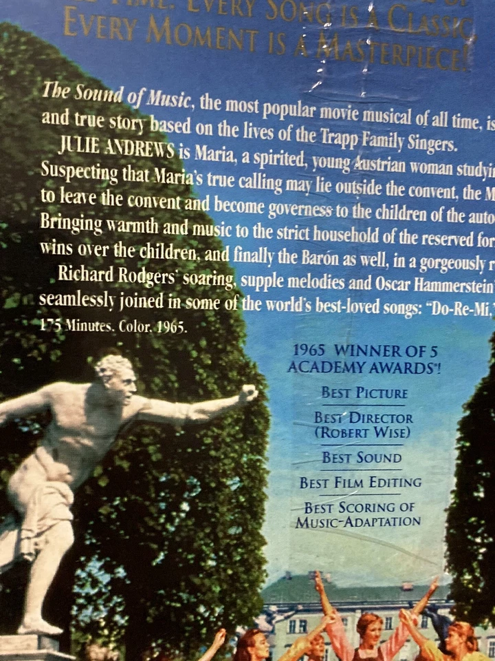 THE SOUND OF MUSIC Julie Andrews VHS Video Tape THX Digitally Mastered (NEW) - Image 3 of 4