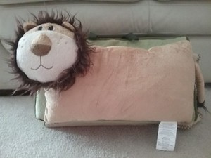 pillow with blanket attached