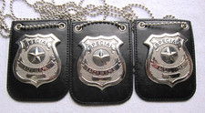 Lot of 3 New Special Police Clip On Badges VGC