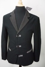 Giorgio Armani Black Label Black Gray 100 Cashmere Sport Coat Jacket Sz 48 NEW