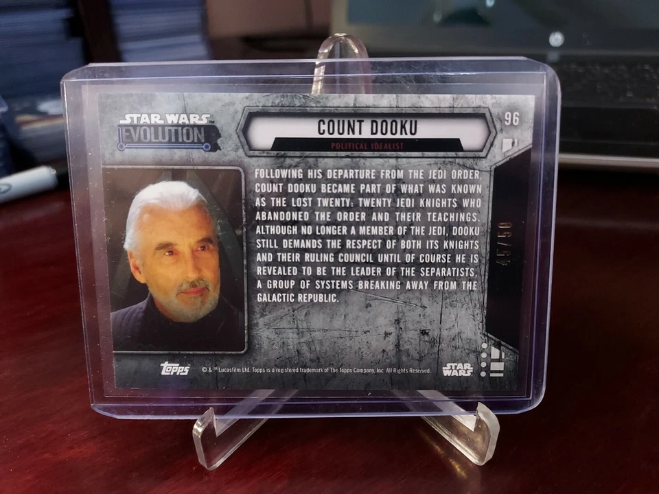 2016 Topps Star Wars Evolution Gold #45/50 Count Dooku Sith Apprentice #98 - Image 3 of 3