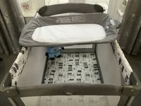 JOIE COMMUTER  TRAVEL COT & CHANGER GREY