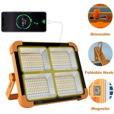 Outdoor Solar Light Portable Camping Security Rechargeable Work Waterproof Lamp