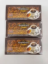 3 Boxes Gano Excel Ganocafe Classic Ganoderma Healthy Coffee 90 Sachets Free...