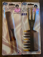 2 Vintage Goody Exquisite Hair 3 In 1 Lift Pick Comb And Comb With Lift NOS