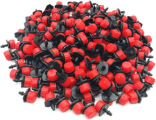 100Pcs 360 Degree Adjustable Irrigation Drippers Sprinklers, 1/4 Inch Emitters D