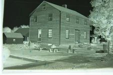 (1) B&W Press Photo Negative Documenting Saltbox Style House Repair T738