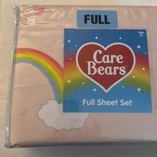 New Care Bears 4 Piece 100 Cotton Full Size Sheet Set Multi-color Print