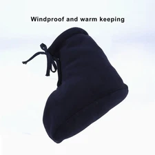 Men Women Cast Sock Dark Blue Soft Fleece Thick Adjustable Cast Toe Cover Foot