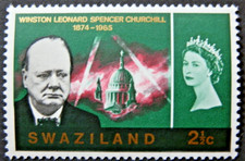 SWAZILAND 1966 SG117 2½c. CHURCHILL COMMEMORATION  -  MNH